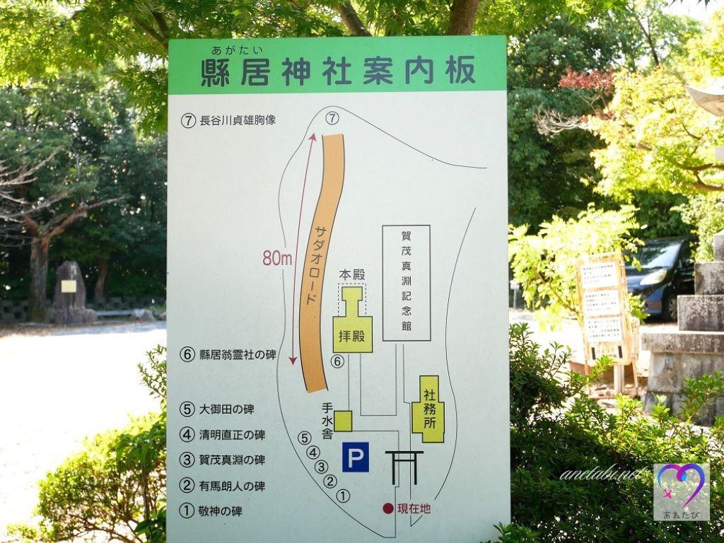 agatai shrine information board